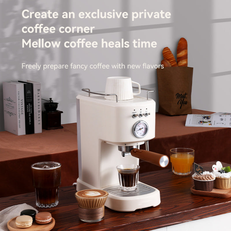 High-Quality Home Espresso Machine with Italy Pressure Pump and Milk Frother