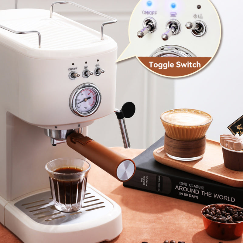 High-Quality Home Espresso Machine with Italy Pressure Pump and Milk Frother