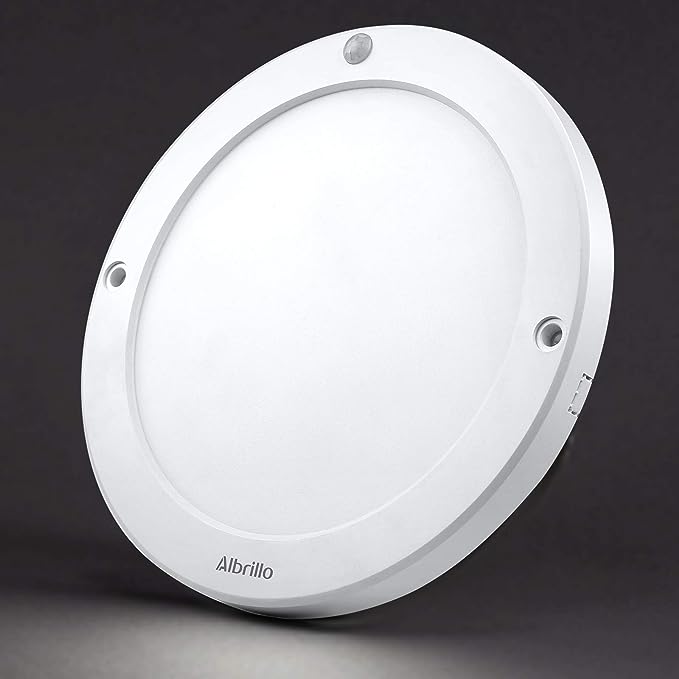 Ultra-Thin Round Light Fixture | Montion Sensor&normal lighting modes | Easily mounted on flat surface