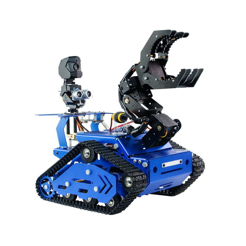 Multi-functional WiFi/Bluetooth Controlled Robot Car with Ultrasonic Maze Walking, Infrared Anti-drop, and Robotic Arm