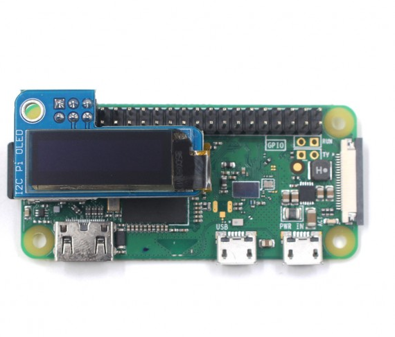 PiOLED - 128x32 0.91inch OLED for Raspberry Pi