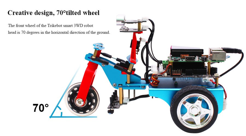 Trikebot ai robot with WIFI camera supporting 5G network