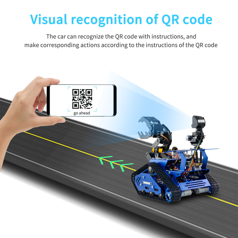 Multi-functional WiFi/Bluetooth Controlled Robot Car with Ultrasonic Maze Walking, Infrared Anti-drop, and Robotic Arm