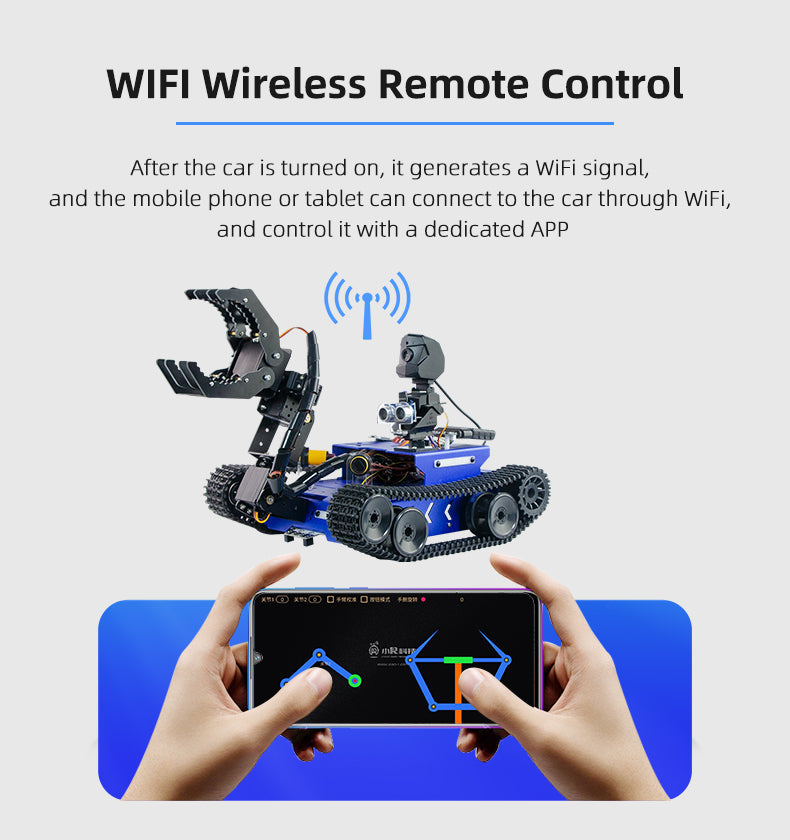 AI robotic crawler with arm