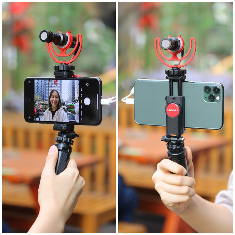 Ulanzi ST-06 Camera Hot Shoe Phone Tripod Mount 360 Rotation Cold Shoe Monitor Phone DSLR Mount Adapter for Gimbal Mic LED Light