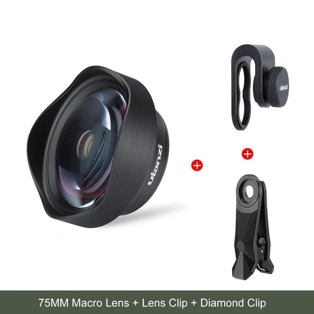 Ulanzi 10X Macro Phone Camera Lens Optical Glass Universal Lens for Android iPhone Piexl One Plus Xiaomi Huawei