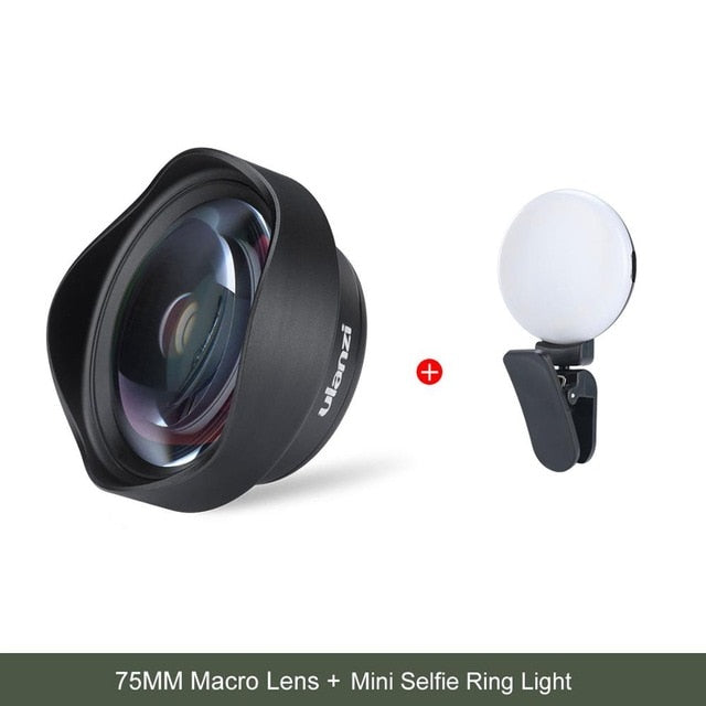 Ulanzi 10X Macro Phone Camera Lens Optical Glass Universal Lens for Android iPhone Piexl One Plus Xiaomi Huawei