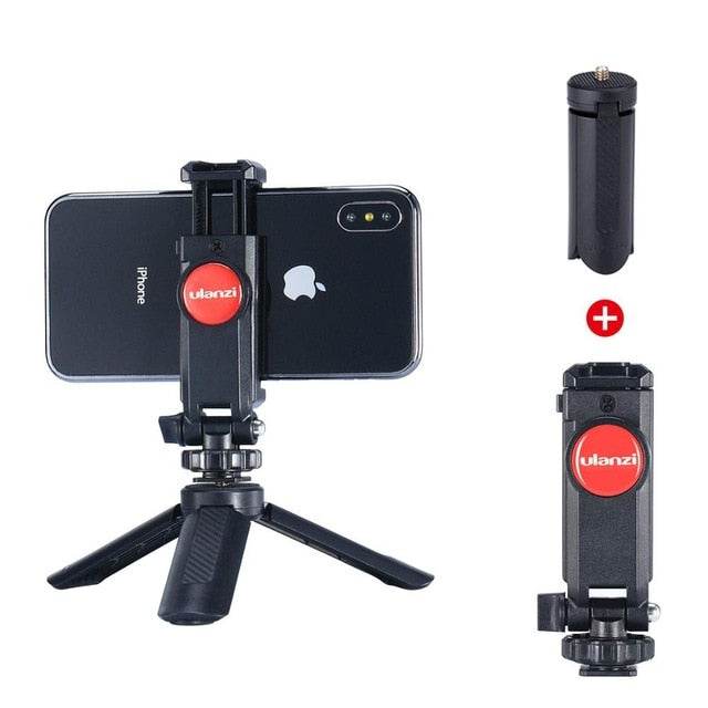 Ulanzi ST-06 Camera Hot Shoe Phone Tripod Mount 360 Rotation Cold Shoe Monitor Phone DSLR Mount Adapter for Gimbal Mic LED Light