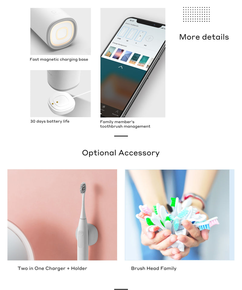 Global Version Oclean Z1 Sonic Electric Toothbrush IPX7 Waterproof Ultrasonic Automatic  Fast Charging Sonic Toothbrush alduts