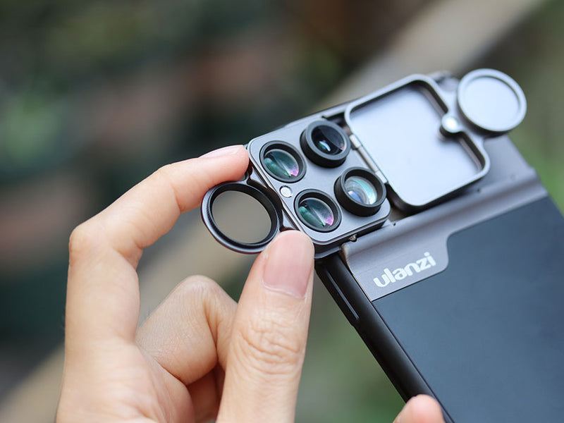 Ulanzi U-Lens 3 in 1 Phone Lens Case Kit for iPhone 11 20X Super Macro Lens CPL Fisheye Telephoto Lens for iPhone 11