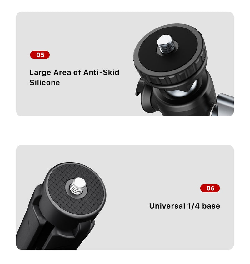 Ulanzi U-Vlog lite Extendable Dual Cold Shoe Ball Head Tripod for smartphone Sony Canon Nikon DSLR Camera Mic Light Accessories