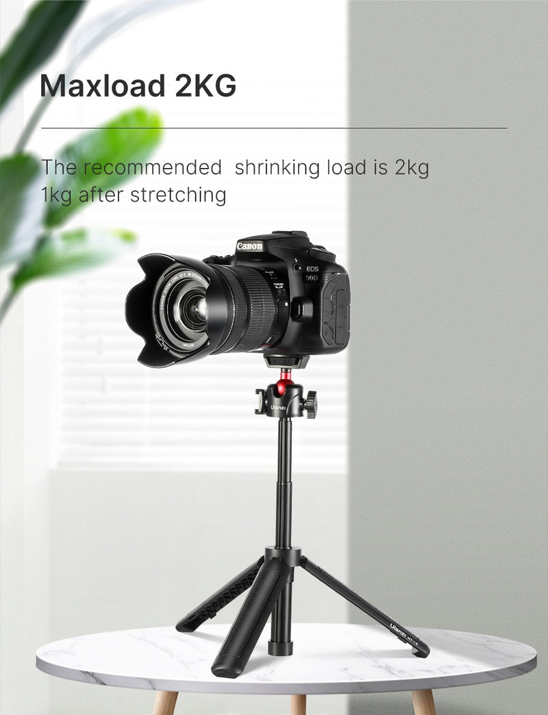 Ulanzi MT-16 Extend Tablet Tripod with Cold Shoe for Microphone LED Video Fill Light Smartphone SLR Camera Tripod