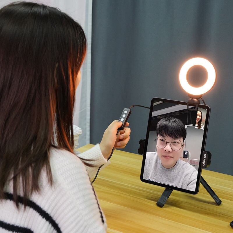 Ulanzi Vijim Laptop Tablet Selfie Ring Light With Clamp Mount Adjustable Ring Light for Tiktok Youtube Live Laptop Light