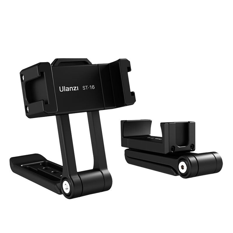 Ulanzi ST-16 Vertical Shooting Phone Mount Holder Metal Vlog Handgrip with Cold Shoe for LED Light Microphone