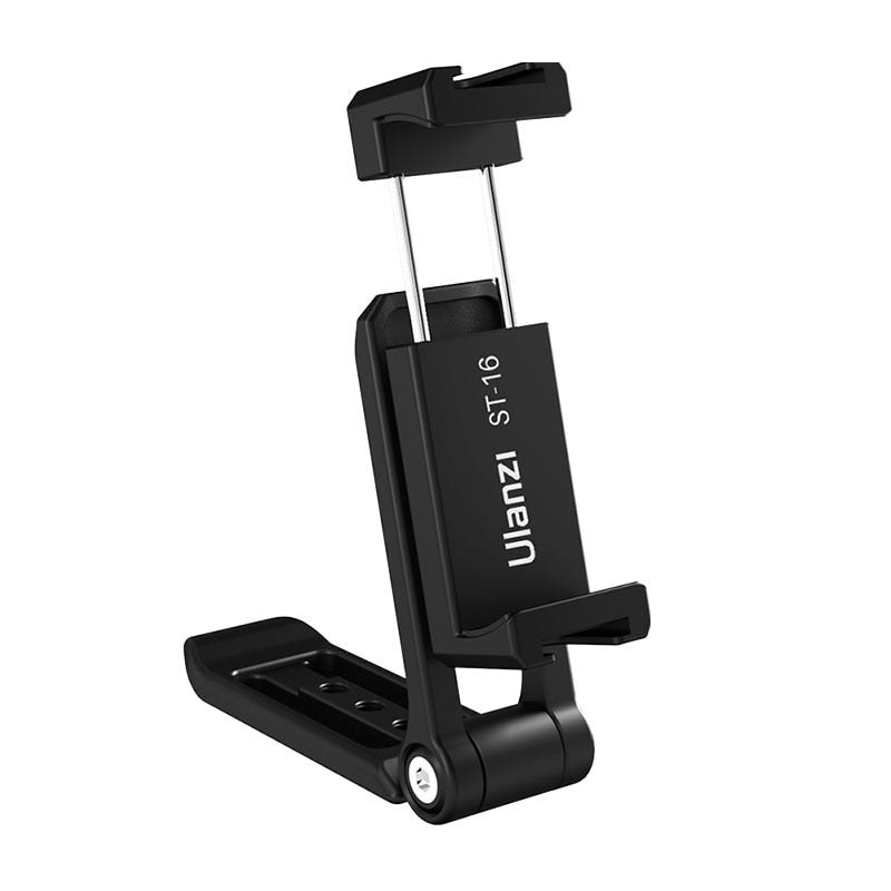 Ulanzi ST-16 Vertical Shooting Phone Mount Holder Metal Vlog Handgrip with Cold Shoe for LED Light Microphone