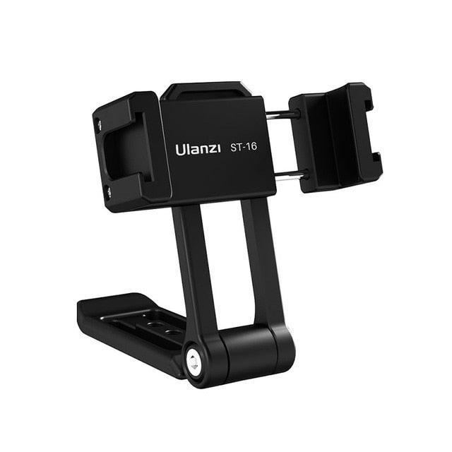 Ulanzi ST-16 Vertical Shooting Phone Mount Holder Metal Vlog Handgrip with Cold Shoe for LED Light Microphone