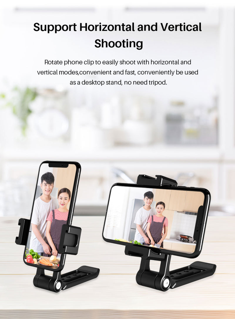 Ulanzi ST-16 Vertical Shooting Phone Mount Holder Metal Vlog Handgrip with Cold Shoe for LED Light Microphone