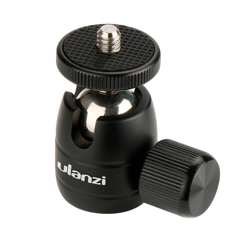 Ulanzi U-30 Mini Ball Head, CNC Tripod Ball Head for iPhone Vloging Mini Tripod Monopod lightweight Cameras and Smartphones