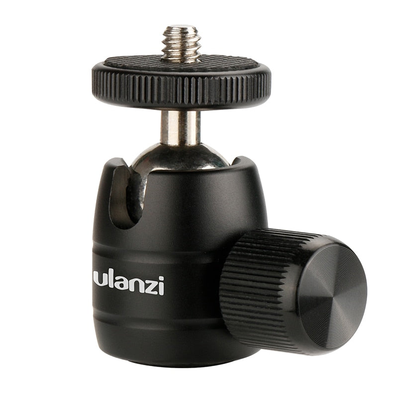 Ulanzi U-30 Mini Ball Head, CNC Tripod Ball Head for iPhone Vloging Mini Tripod Monopod lightweight Cameras and Smartphones