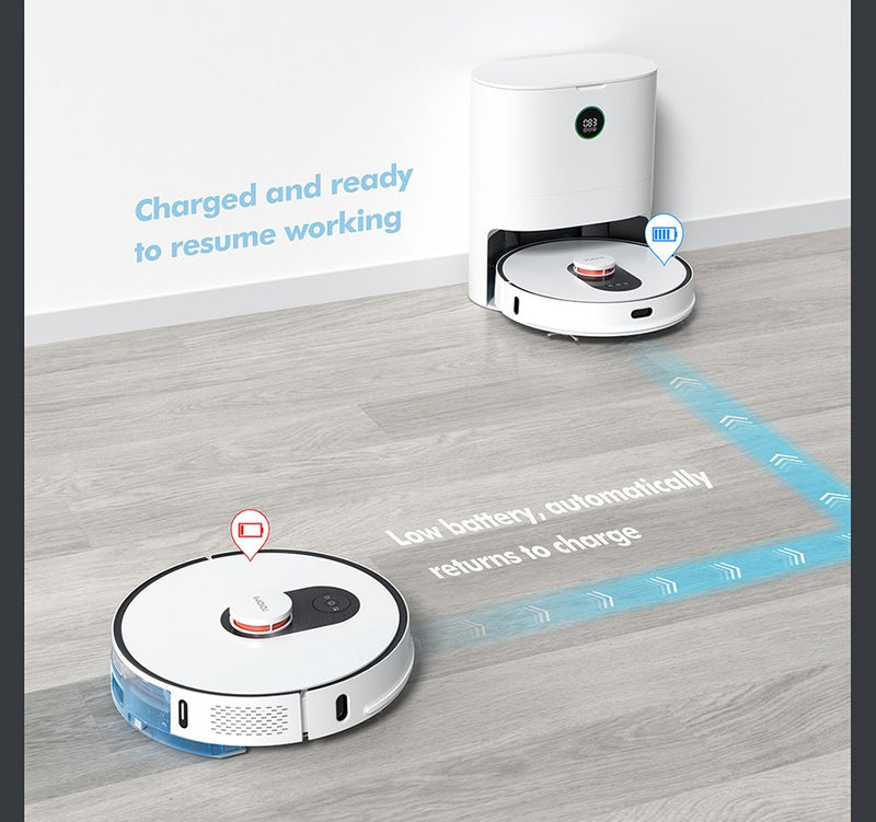 ROIDMI EVE Plus Robot Vacuum Cleaner with Smart Dust Collection Mop Cleaner Support Mi Home APP Control Google Assistant Alexa